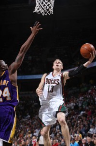 Milwaukee Bucks point guard Luke Ridnour