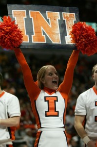 Illini cheerleaders