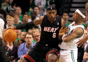 LeBron James and Paul Pierce