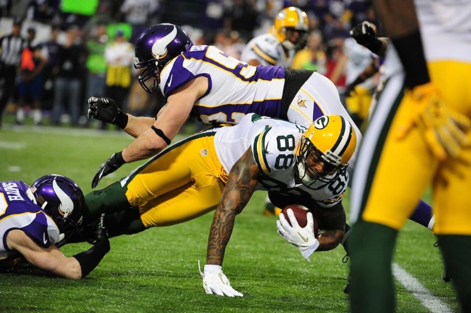 Jermichael Finley vs. Vikings - The Sports Bank