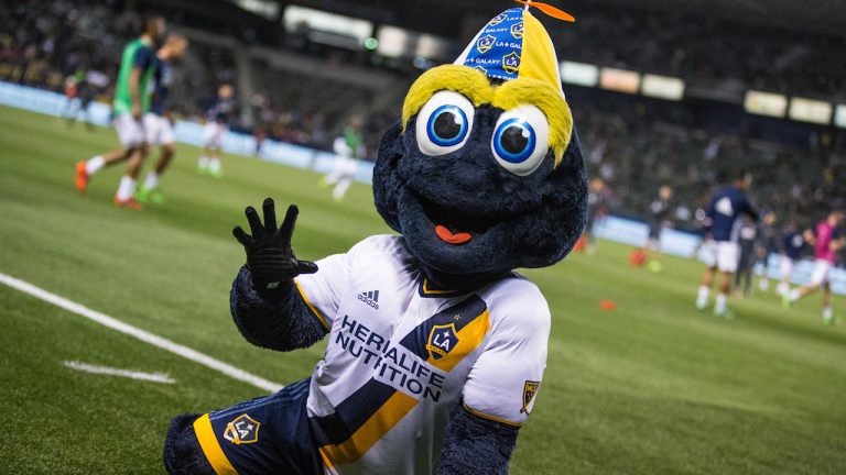 LA Galaxy mascot cozmo - The Sports Bank