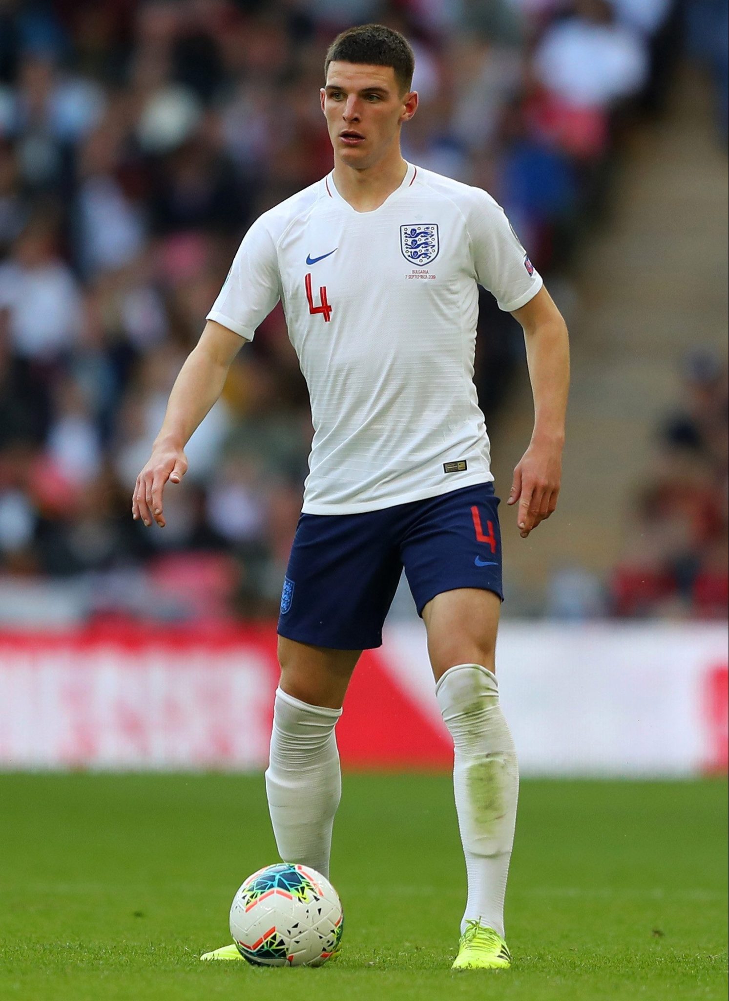 declan rice in chelsea shirt