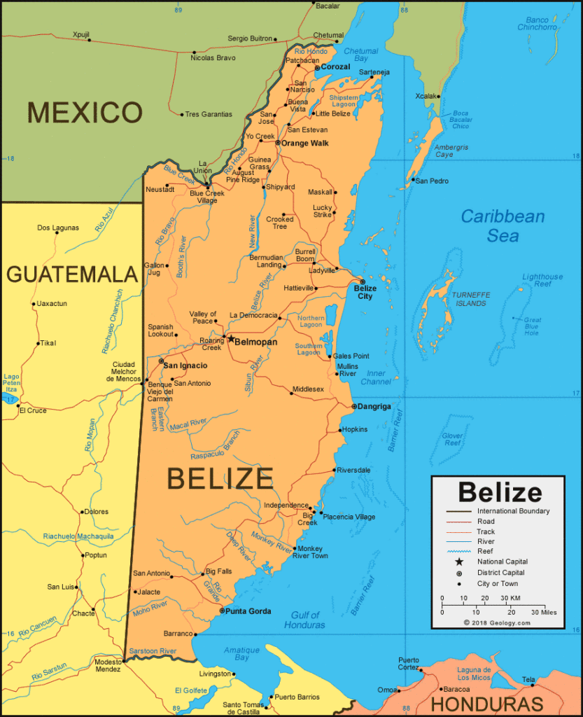 Belize Map 833x1024 