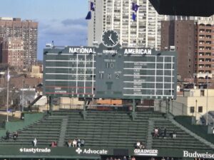 Wrigley scoreboard